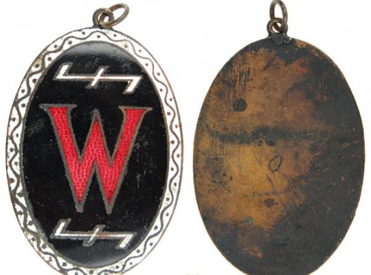 3-ий Рейх. Знак 'Wehrwolf' эмаль, 5х3.5 см 250е.jpeg
