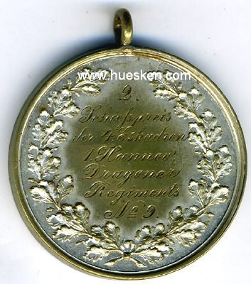 SCHIESS-PRÄMIENMEDAILLE des 1. Hannoverschen Dragoner-Regiments Nr. 9 mit Inschrift.jpg