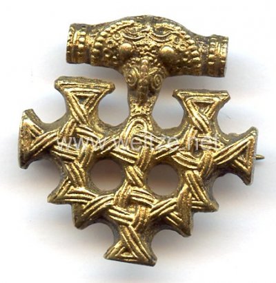 Traditions-Mützenabzeichen, Arbeitsgau V - Pommern-West, Buntmetall 450е.jpg