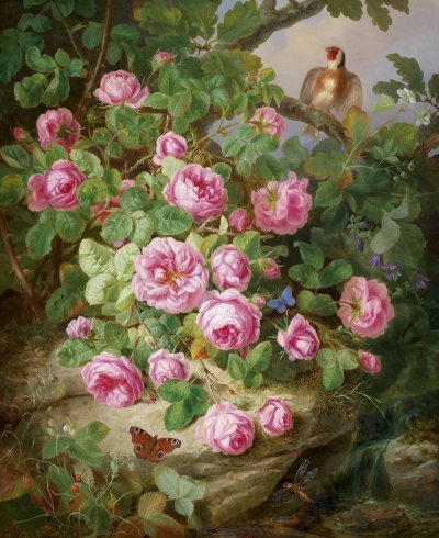 Josef_Lauer_Großes_Rosenstillleben_mit_Schmetterlingen_und_Vogel_1870.jpg