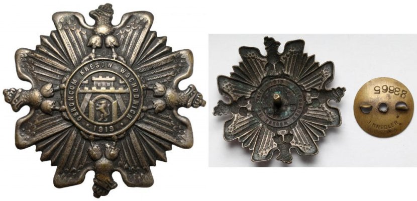 польша Odznaka Orląt Lwowskich wprowadzona w 1919 roku, wykonana w zakładzie grawerskim Jana K...jpg