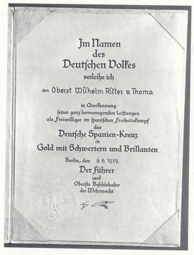 condor legion von thoma spanish cross with diamonds document.jpg