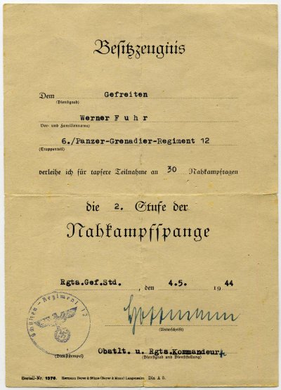 Werner Fuhr Nahkampfspange 2 Stufe.jpg