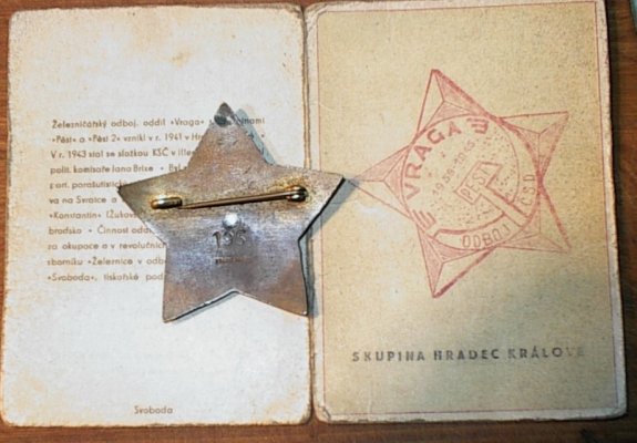 ЧССР, Знак партиз. бр. Врага..jpg
